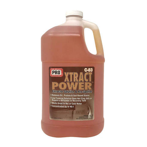 pro xtract power removes soil from fabric and carpet