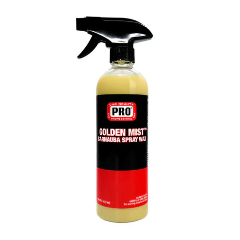 pro golden mist carnauba spray wax pint with sprayer