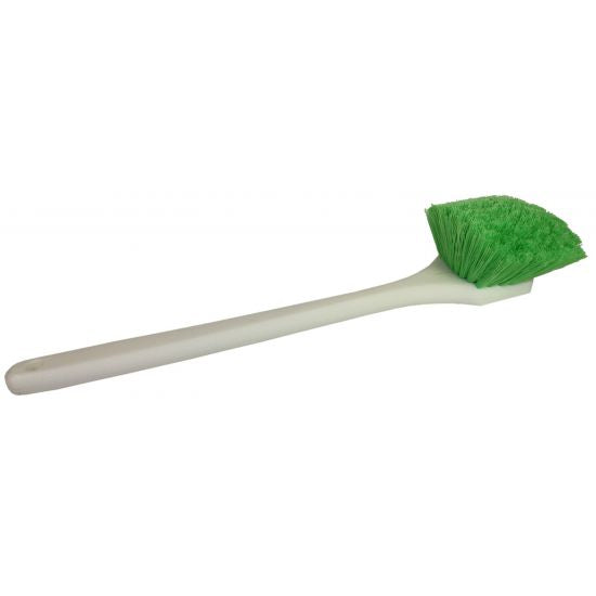 long handle nylex brush green bristles
