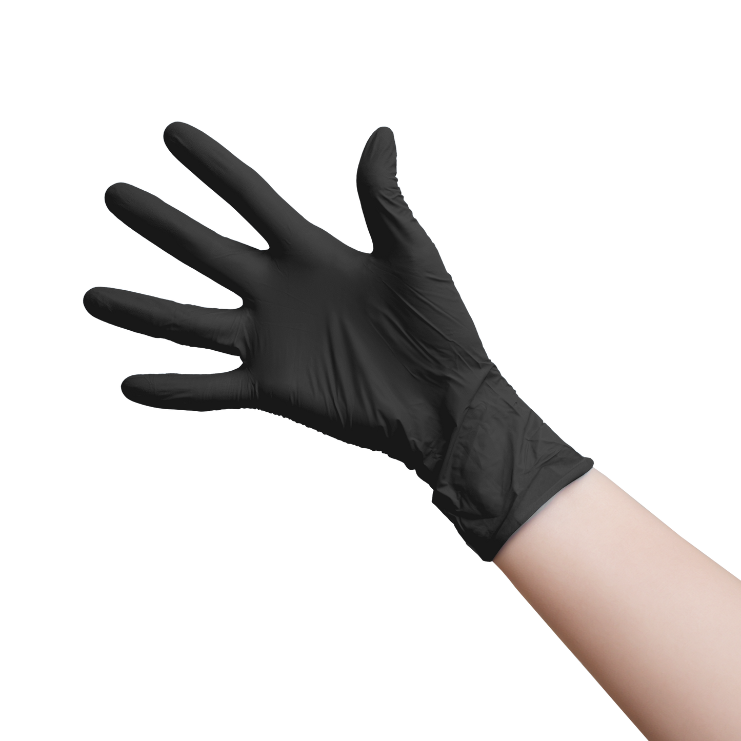 nitrile black gloves powder free