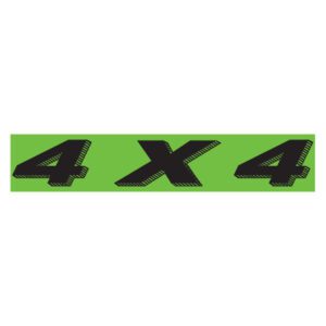 4 x 4 windshield sign