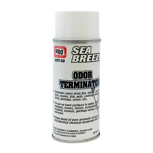 Pro odor terminator sea breeze scent can spray eliminates odors 