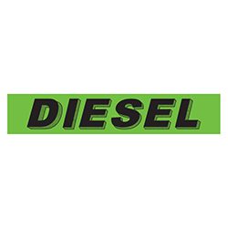 Diesel windshield sign for auto dealers