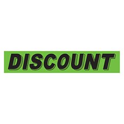 Discount windshield sign for auto dealers