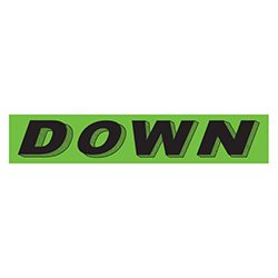 down windshield sign for auto dealer