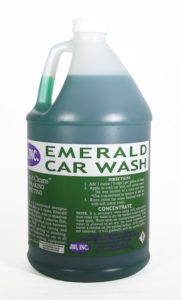Emerald Car Wash Soap Green bottle