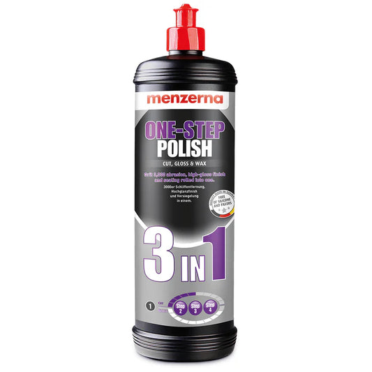 Menzerna one step polish 3 in 1 cut gloss wax