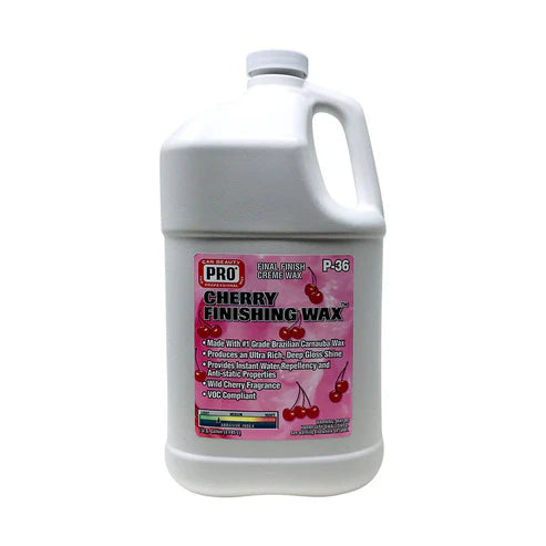 pro cherry finishing wax for all paint finishes cherry scent gallon