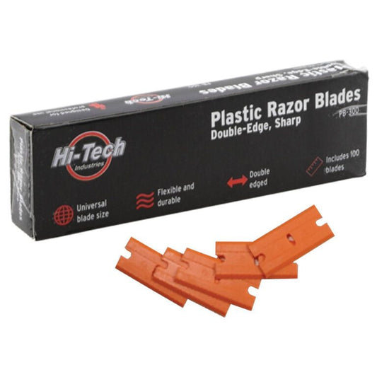 PLASTIC RAZOR BLADES double edge sharp Orange pack of 100