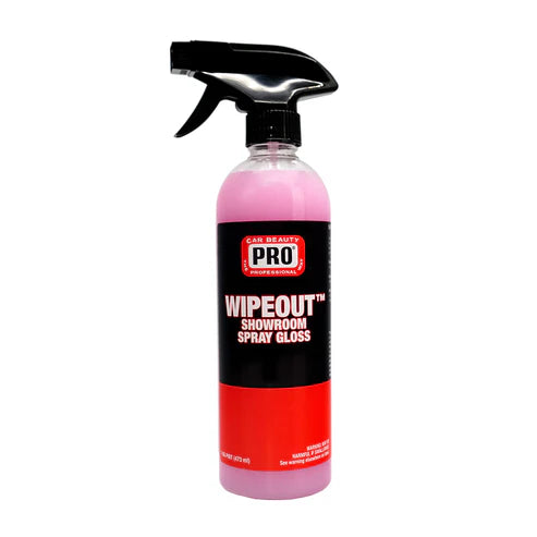 pro wipeout showroom spray gloss for car exterior paint