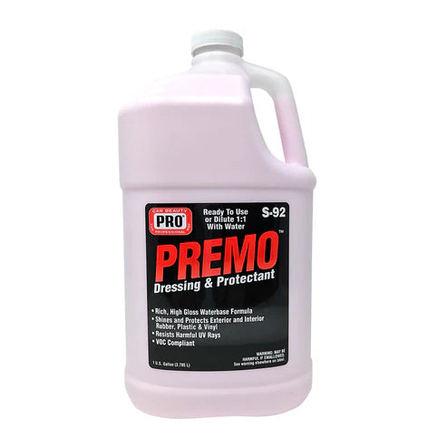 Pro Premo Dressing Protectant  for interior and exterior plastic and vinyl
