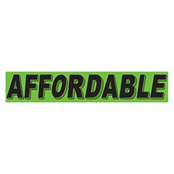 Affordable windshield sign
