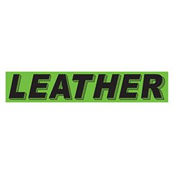 Leather windshield sign for auto dealers