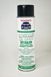 Yeager's Inside and out detail spray for plastic and vinyl
