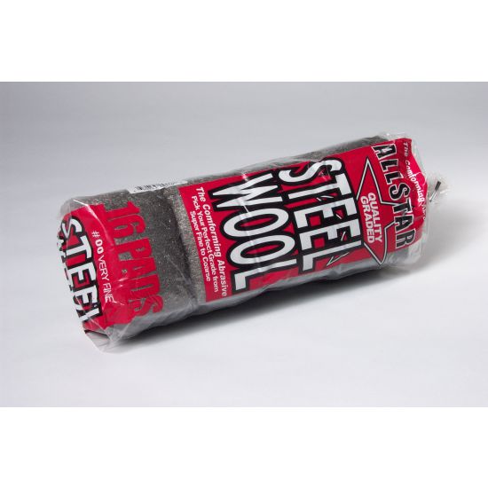 ALLSTAR STEEL WOOL PADS 16/SLV 00 GRADE