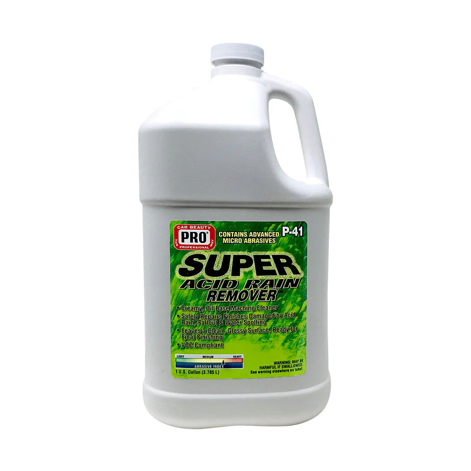 PRO Super Acid Rain Remover safely repairs finishes damaged by acid rain