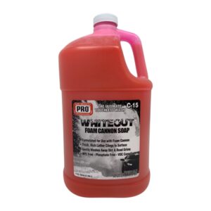pro whiteout foam cannon soap wax free gallon