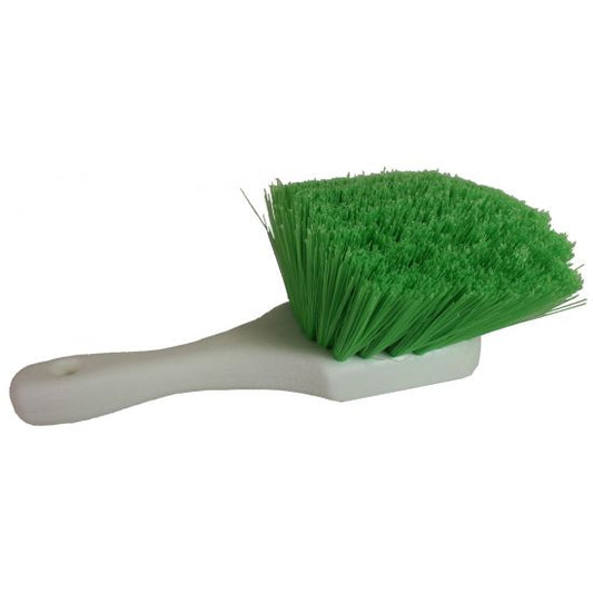 short handle nylex brush green bristles