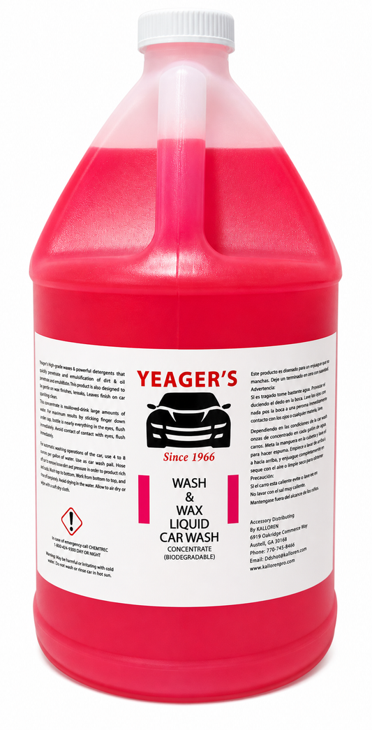 Car wash soap pink wash & wax by yeagers