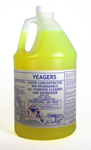 yeager's all purpose cleaner and degreaser yellow liquid gallon
