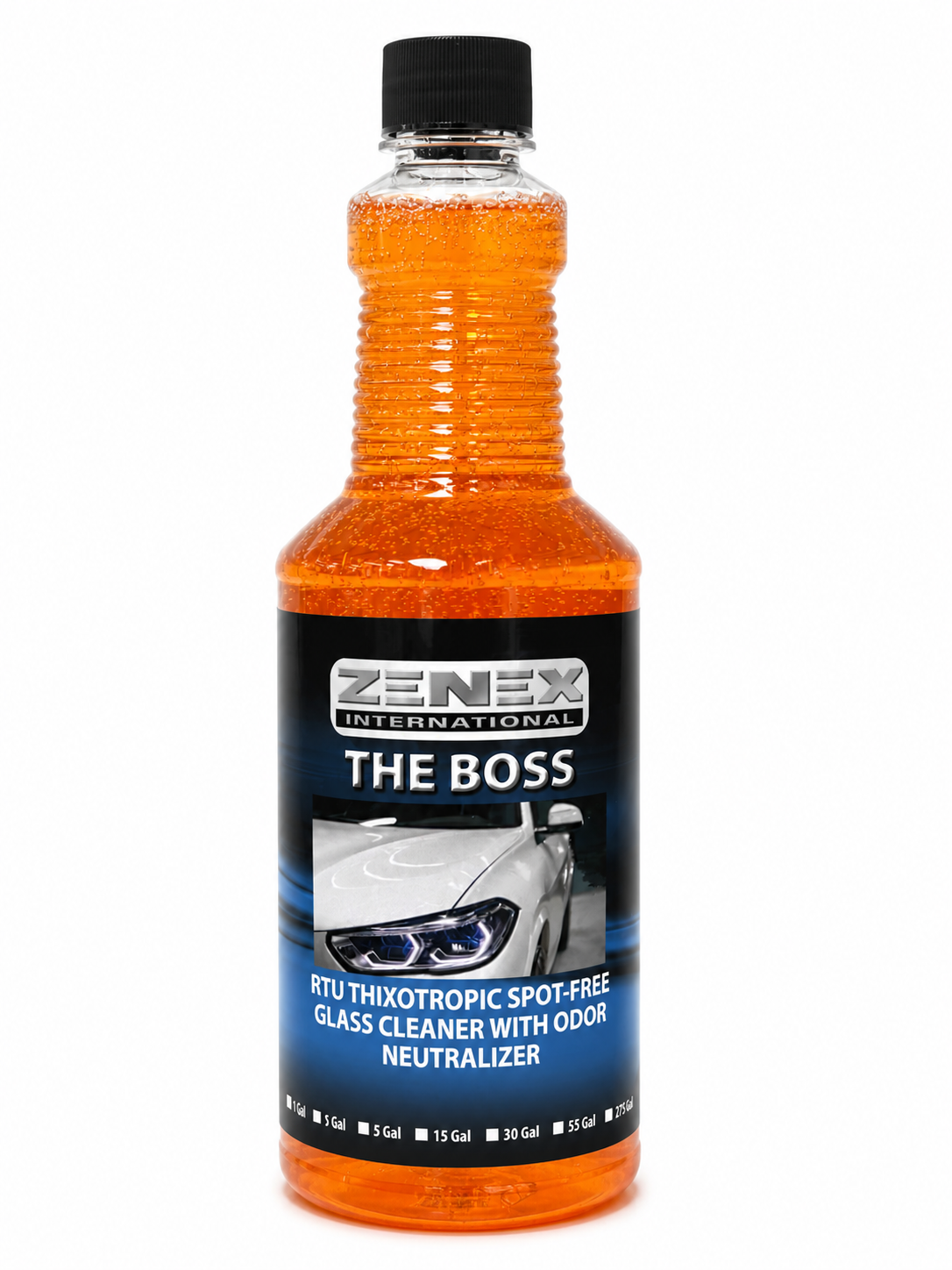 zenex the boss glass cleaner 1 quart bottle